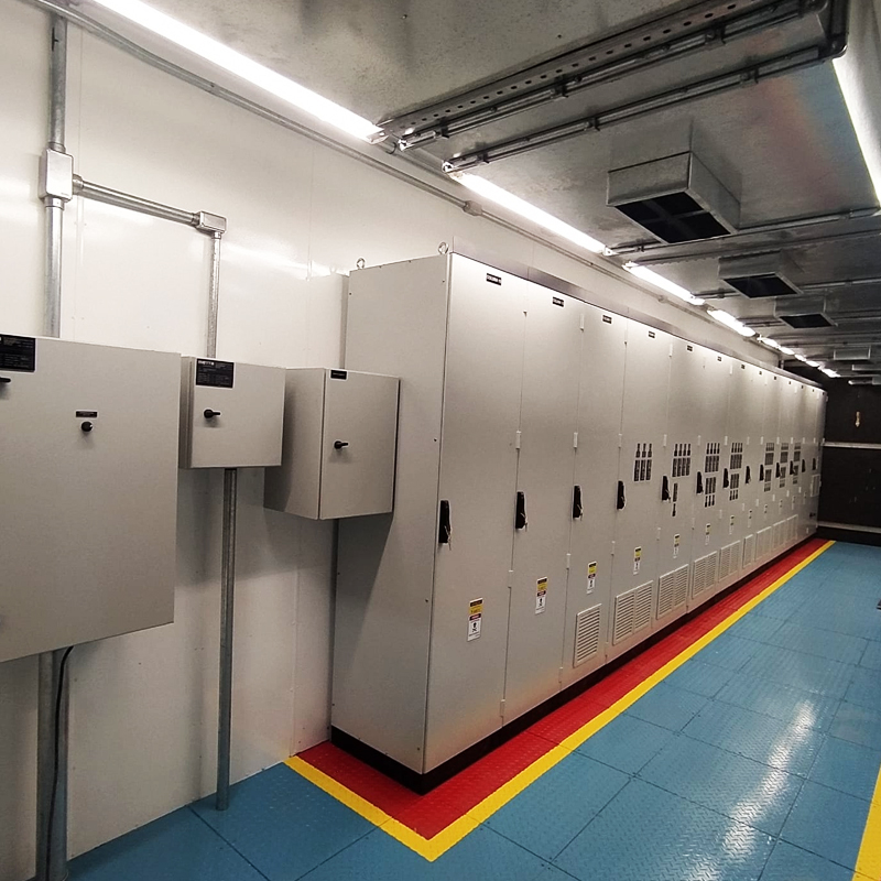 Montagem de eletrocentros e salas elétricas